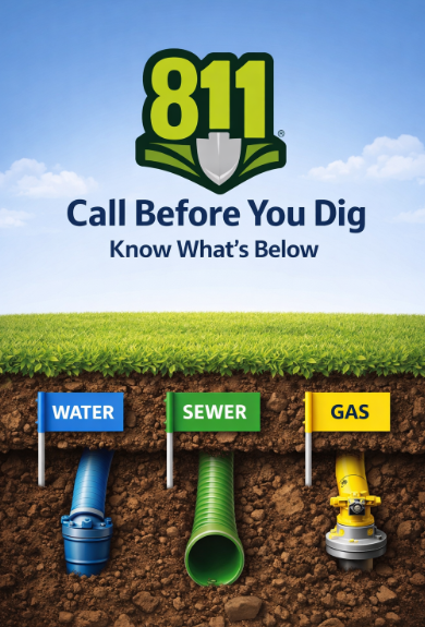 Call 811 before you dig