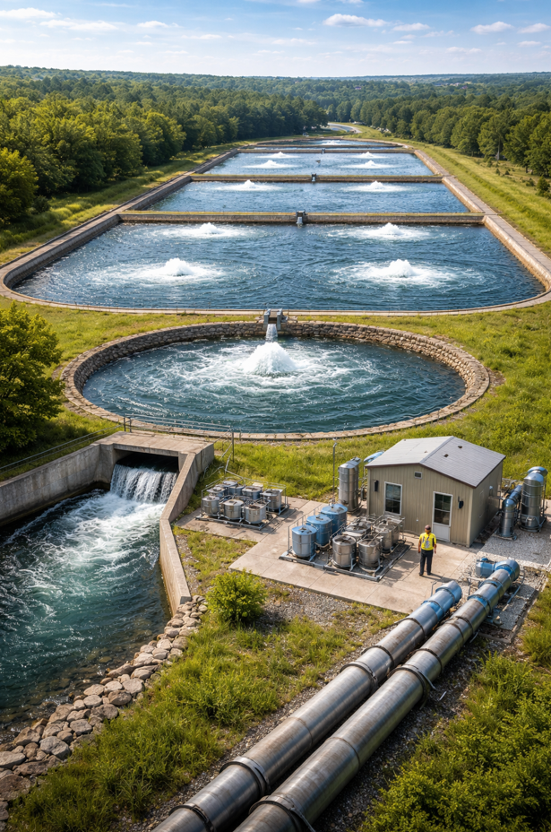 Wastewater treatment lagoon