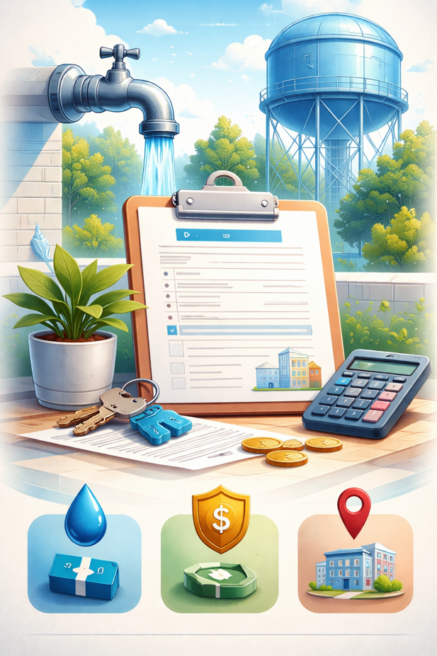 Water tap fee and deposit information